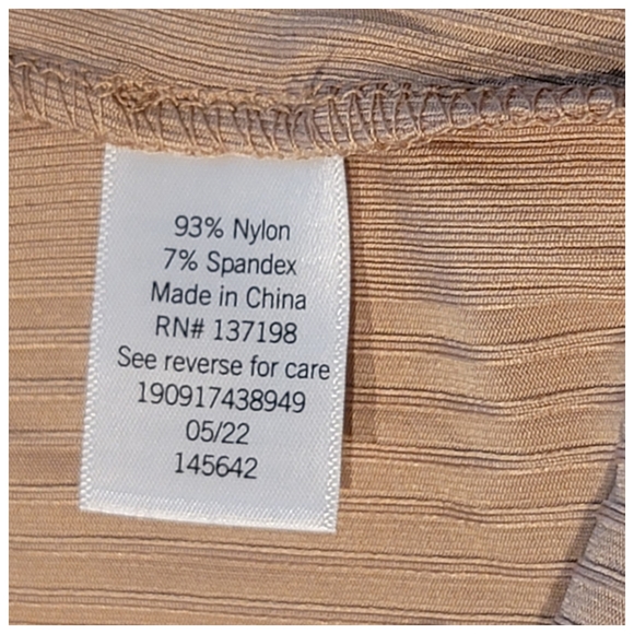 Intempo Neutral Beige Maxi Skirt Textured Woman's Plus 2X JJ2095 - Picture 4 of 9